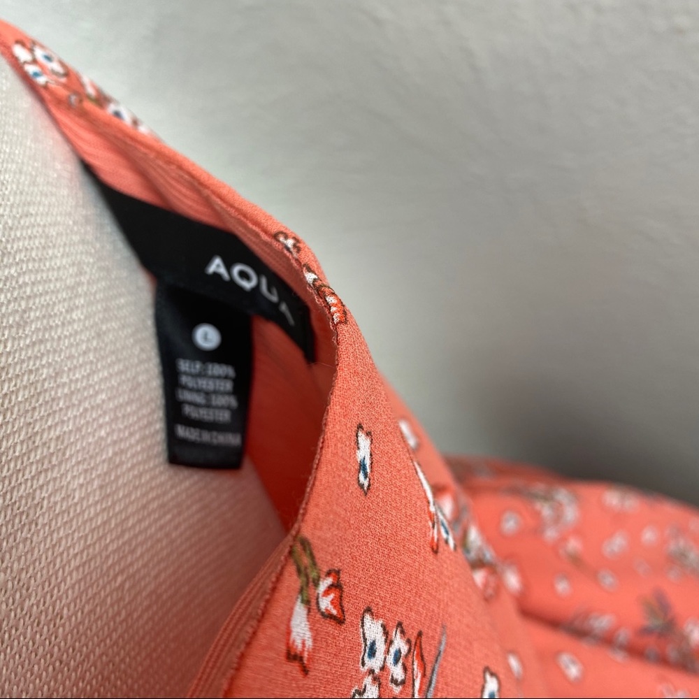 Aqua Floral Romper - Picture 4 of 5